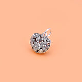 TrustDavis 925 Sterling Silver Heart Charm Pendant DIY Accessories