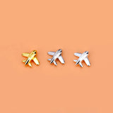 Davis 925 Silver Plane Aircraft Pendant DIY Necklace Bracelet Accessory Jewelry
