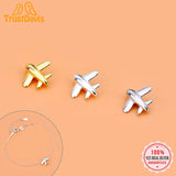 Davis 925 Silver Plane Aircraft Pendant DIY Necklace Bracelet Accessory Jewelry