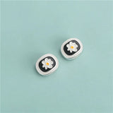 925 Sterling Silver Plumeria Flower Charm Bead for Necklace Bracelet DIY