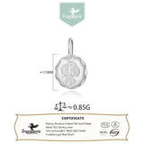 TrustDavis 925 Silver Punk Pendant DIY Necklace Bracelet for Kids