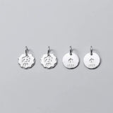 TrustDavis 925 Silver Punk Pendant DIY Necklace Bracelet for Kids