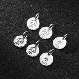 TrustDavis 925 Silver Punk Pendant DIY Necklace Bracelet for Kids