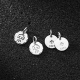 TrustDavis 925 Silver Punk Pendant DIY Necklace Bracelet for Kids