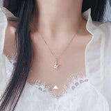 TrustDavis 925 Sterling Silver Rabbit Necklace for Women