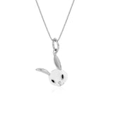 TrustDavis 925 Sterling Silver Rabbit Necklace for Women