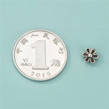 TrustDavis 925 Silver Flower Charm Separator Beads DIY Jewelry DZ671