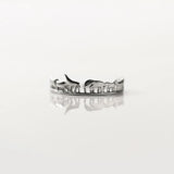TrustDavis 925 Silver Animal Zoo Opening Ring Daughter Birthday Gift