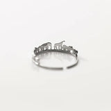 TrustDavis 925 Silver Animal Zoo Opening Ring Daughter Birthday Gift