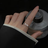 TrustDavis 925 Silver Animal Zoo Opening Ring Daughter Birthday Gift