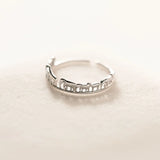 TrustDavis 925 Silver Animal Zoo Opening Ring Daughter Birthday Gift