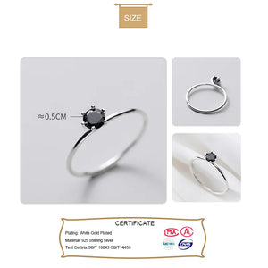 TrustDavis 925 Sterling Silver CZ Finger Ring For Women Wedding Party DA1380