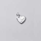 TrustDavis 925 Silver Heart Love Charm Pendant For Necklace DIY Jewelry