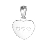 TrustDavis 925 Silver Heart Pendant DIY Necklace HY566