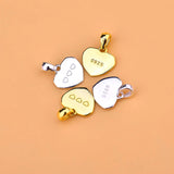 TrustDavis 925 Silver Heart Pendant DIY Necklace HY566