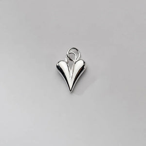 TrustDavis 925 Sterling Silver Heart Pendant Necklace DIY Jewelry HY948