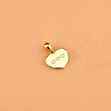 TrustDavis 925 Silver Heart Pendant DIY Necklace HY566