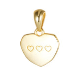 TrustDavis 925 Silver Heart Pendant DIY Necklace HY566