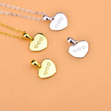 TrustDavis 925 Silver Heart Pendant DIY Necklace HY566