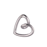 TrustDavis 925 Silver Heart Charm Pendant DIY Jewelry HY434