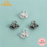TrustDavis 925 Sterling Silver Orchids Pendant DIY Necklace