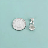 TrustDavis 925 Sterling Silver Orchids Pendant DIY Necklace