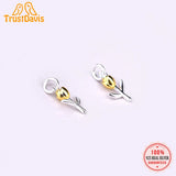 Real 925 Silver Rose Flower Pendant DIY Necklace Bracelet Accessories