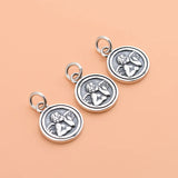 TrustDavis 925 Silver Angel Pendant for DIY Necklace Bracelet