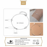 TrustDavis 925 Silver Bowknot Bracelet Zircon Fine Jewelry DA2741