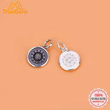 Davis 925 Sterling Silver Sunflower Charm Pendant