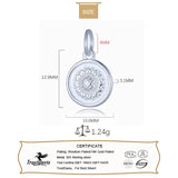 Davis 925 Sterling Silver Sunflower Charm Pendant