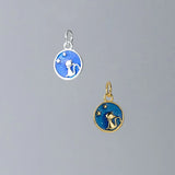 925 Sterling Silver Glaze Cat Pendant for DIY Necklace