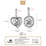 TrustDavis 925 Sterling Silver Angel Pendant DIY Necklace