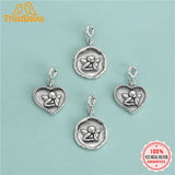 TrustDavis 925 Sterling Silver Angel Pendant DIY Necklace