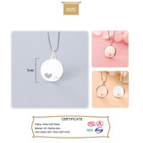 TrustDavis 925 Sterling Silver Heart Charm Pendant DIY Jewelry Gift