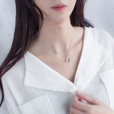 TrustDavis 925 Silver Opal Pendant Necklace Accessories