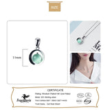 TrustDavis 925 Silver Opal Pendant Necklace Accessories