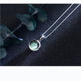 TrustDavis 925 Silver Opal Pendant Necklace Accessories