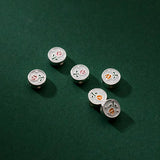 925 Sterling Silver Tulip Flower Separator Beads DIY Bracelet Necklace
