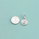 925 Sterling Silver Tulips Flower Pendant DIY Necklace for Women