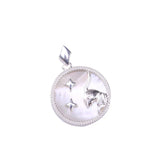 TrustDavis 925 Sterling Silver Shells Constellation Charm Pendant