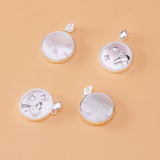 TrustDavis 925 Sterling Silver Shells Constellation Charm Pendant