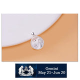 TrustDavis 925 Sterling Silver Shells Constellation Charm Pendant