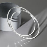 TrustDavis 925 Sterling Silver Hoop Earrings for Women Elegant Jewelry