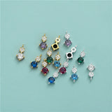 925 Sterling Silver Zircon Charm Pendant for Women