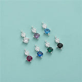 925 Sterling Silver Zircon Charm Pendant for Women