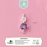 925 Sterling Silver Zircon Charm Pendant for Women