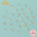 925 Sterling Silver 26 Letter Pendant DIY Accessories for Women