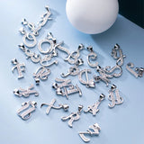 925 Silver Letter CZ Pendant DIY Wedding Jewelry DA1990