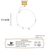 TrustDavis 925 Sterling Silver CZ Bracelet For Daughter Gift